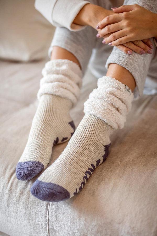 Heat Holders Women's Cozy Slouch Lounge Socks Wine
