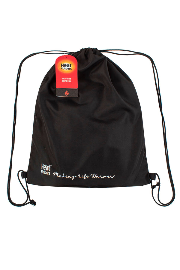 Heat Holders Women's Drawstring Slipper Grey