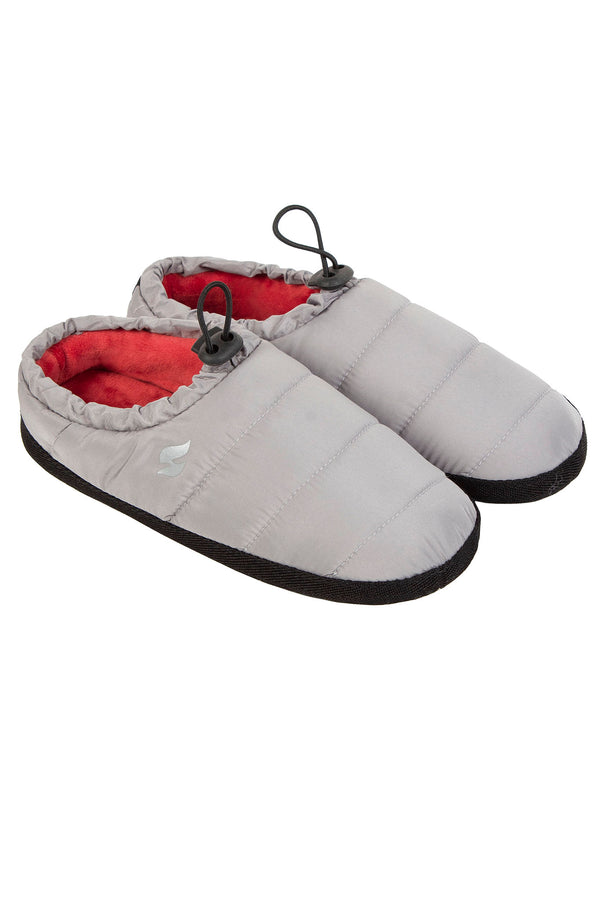 heat holders Women's Drawstring Slipper Grey