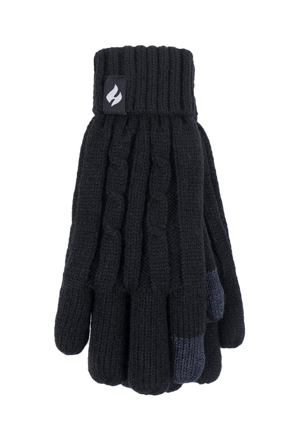 Heat Holders Women's Touch Screen Gloves Black