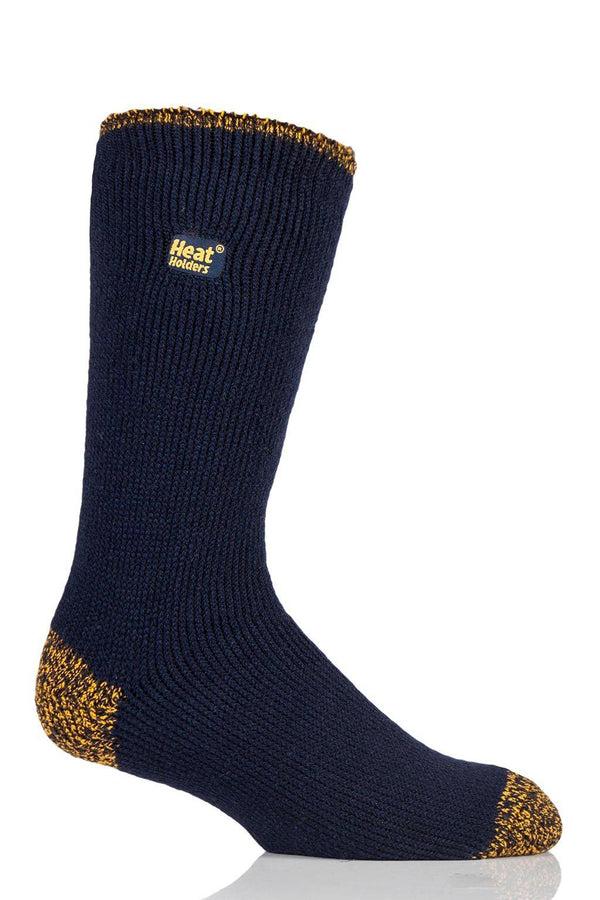 Heat Holders Heat Holders Worxx® Men's Big/Tall Socks Navy/Yellow