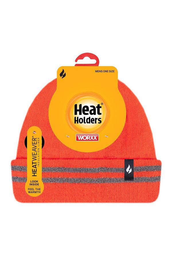 heat holders Heat Holders Worxx® Men's Roll Up Hats Bright Orange