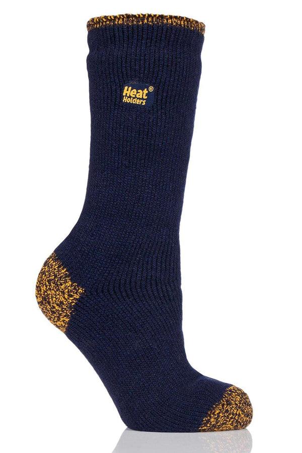 Heat Holders Heat Holders Worxx® Women's LITE™ Socks Navy/Yellow