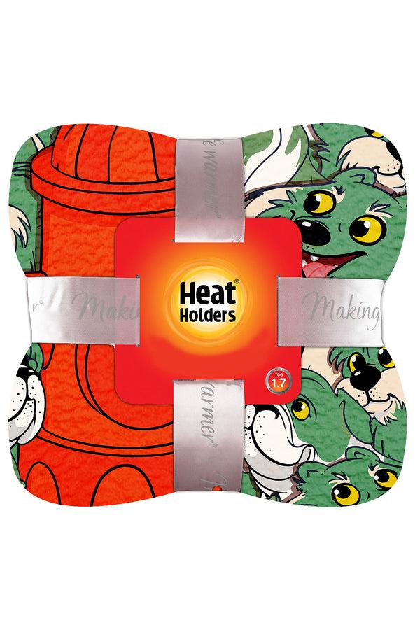 heat holders Hero Worship Dog Print Personal-Sized Throw Matcha