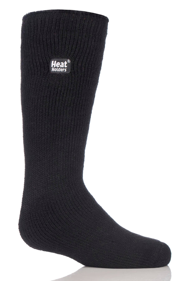 Heat Holders Kids' Charlotte ORIGINAL™ Solid Crew Socks Black