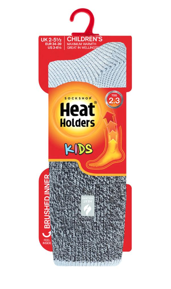 heat holders Kids' Scarlet ORIGINAL™ Block Twist Crew Sock Light Blue