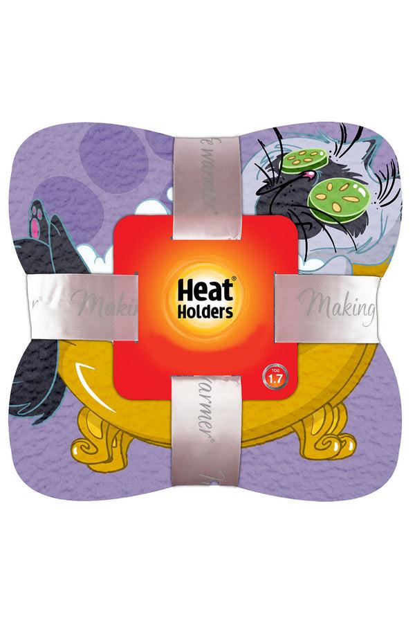 heat holders Lazy Kitty Oversized Throw/Blanket Raspberry