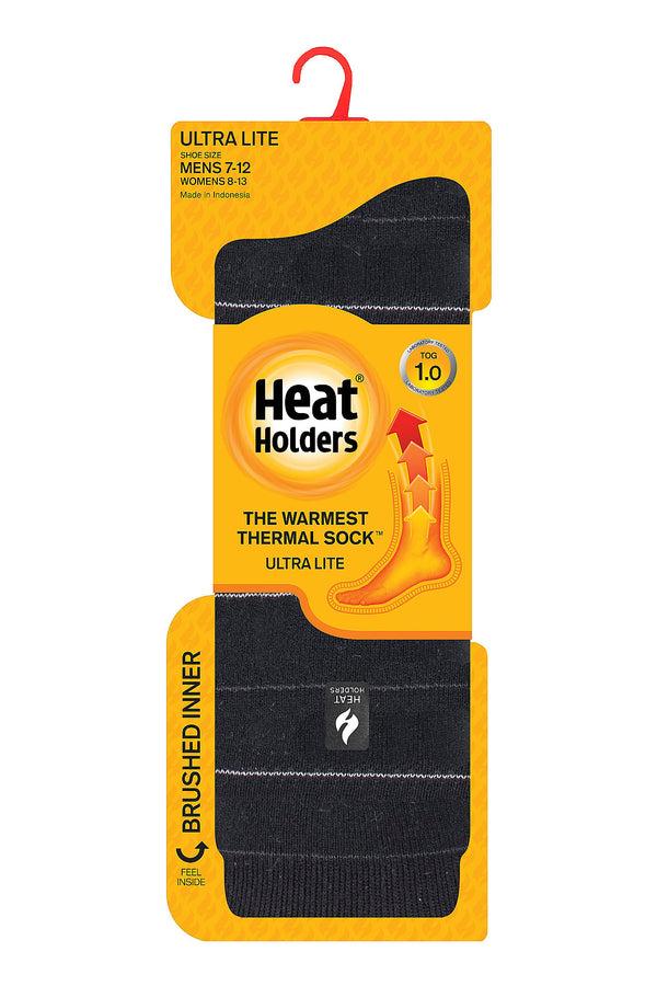 heat holders Men's Corbin ULTRA LITE™ Fine Stripe Crew Socks Black
