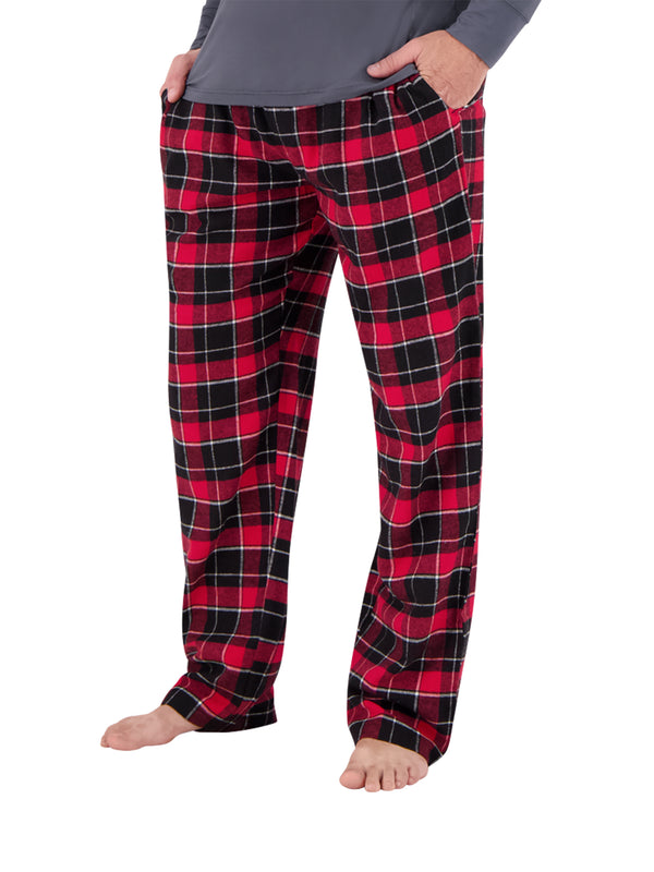 heat holders Men's Fleetwood Flannel Pajama Pants Red/Black