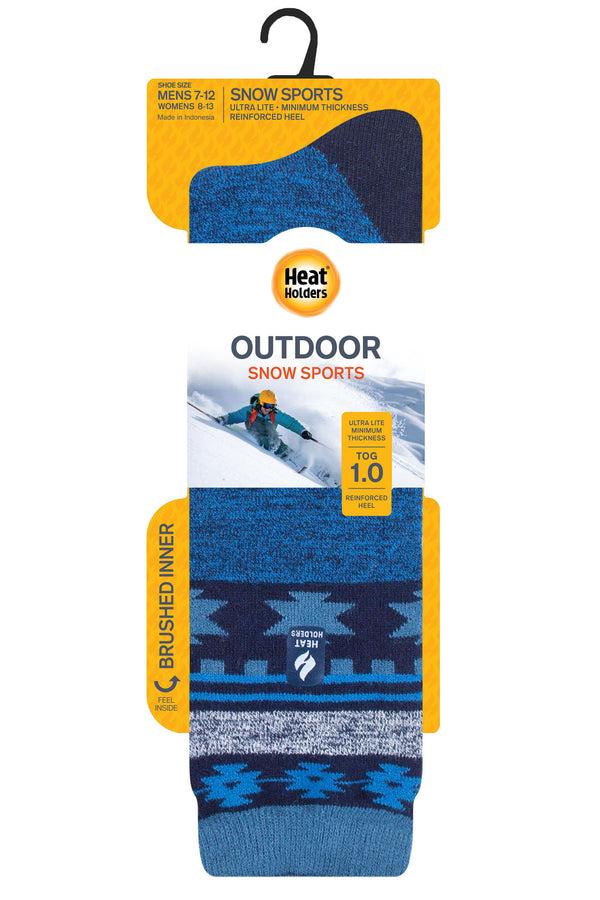 Heat Holders Men's Franz Freerider ULTRA LITE™ Snowsports Long Socks Navy