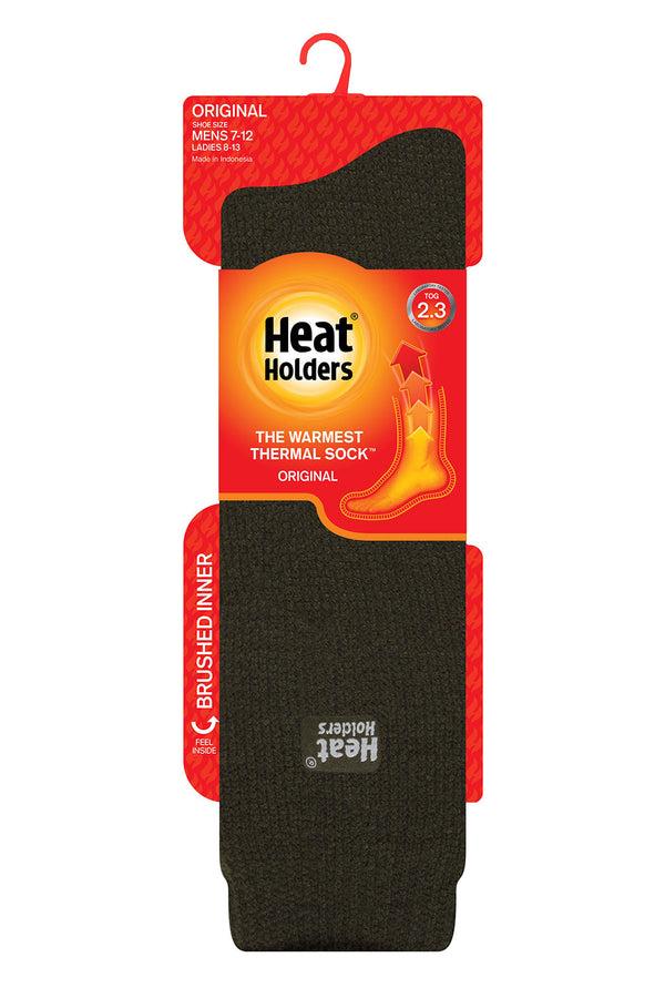 Heat Holders Men's Gabriel ORIGINAL™ Solid Long Socks Black