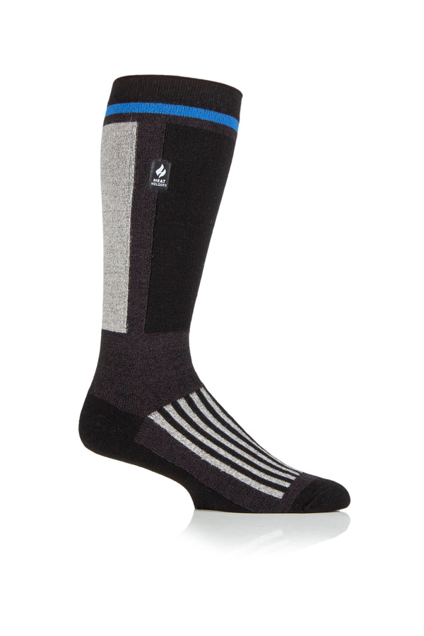 Heat Holders Men's Glacier ULTRA LITE™ Snowsports Long Socks Black/Blue