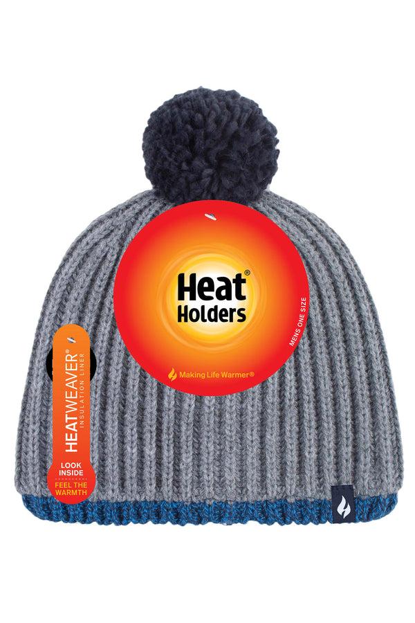 heat holders Men's Ian Snowsports Contrast Trim Hat Grey/Blue