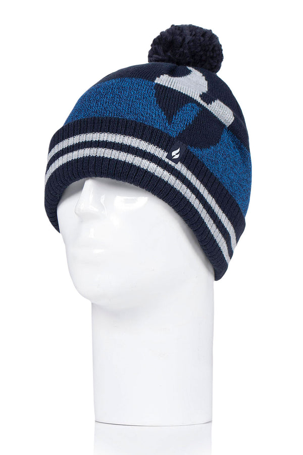 Heat Holders Men's Ian Snowsports Flame Hat Navy/Denim