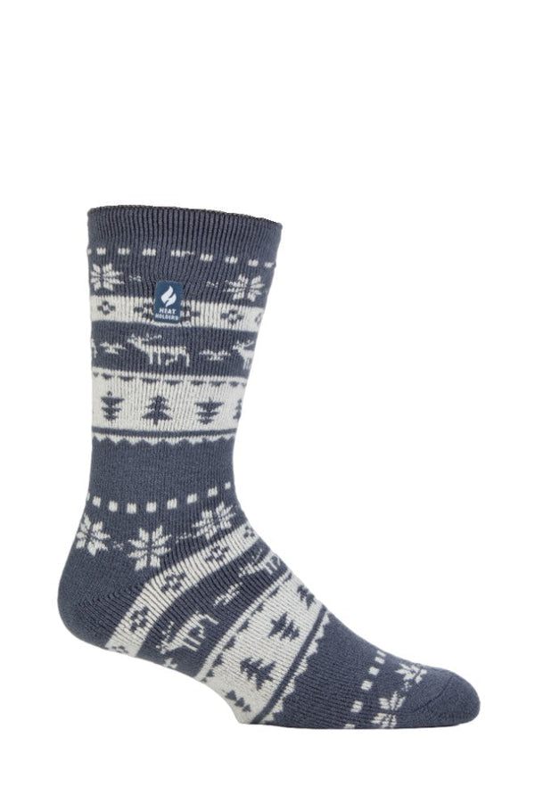 Heat Holders Men's Jasper LITE® Fieldfare Crew Socks Denim