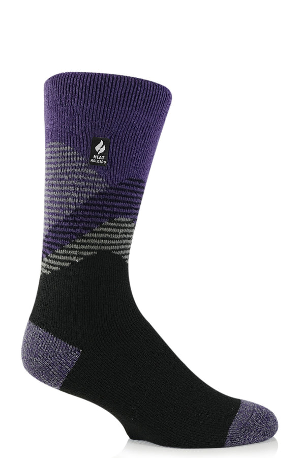 Heat Holders Men's LITE™ Mountains Crew Socks Black