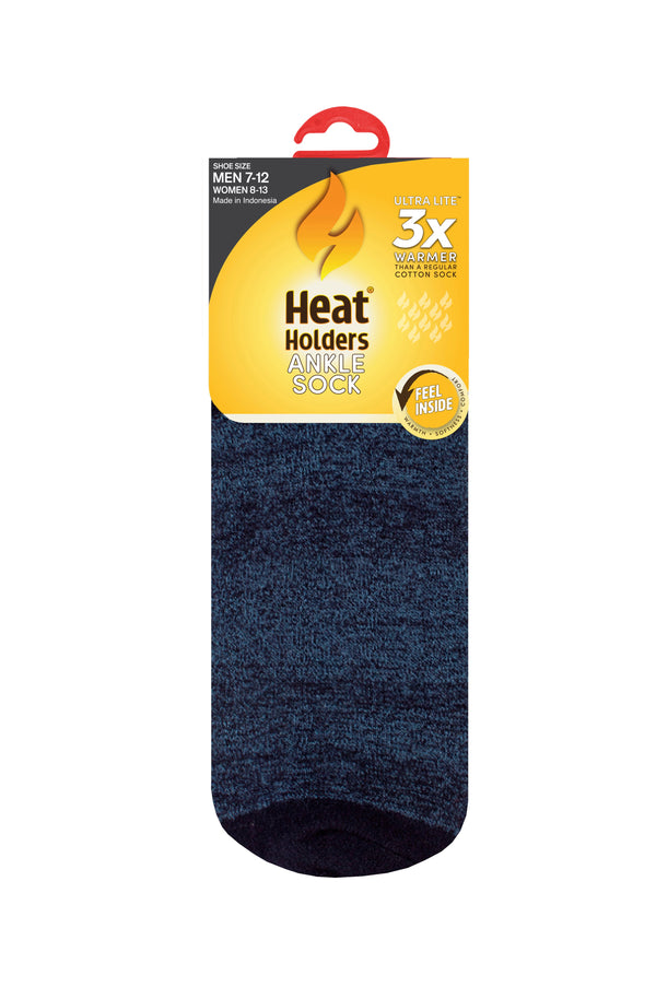 heat holders Men's Maddox ULTRA LITE® Ankle Socks Black/Charcoal