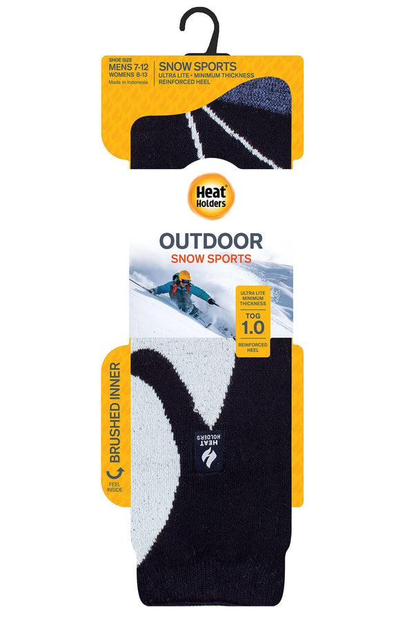heat holders Men's Mogul ULTRA LITE™ Snowsports Long Socks Navy/Light Blue