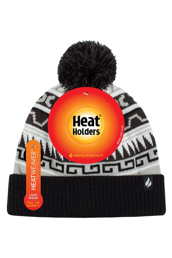 heat holders Men's Sawyer Snowsports Jacquard Hat Black/Charcoal