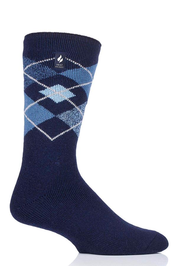 Heat Holders Men's Swift LITE™ Argyle Crew Socks Navy