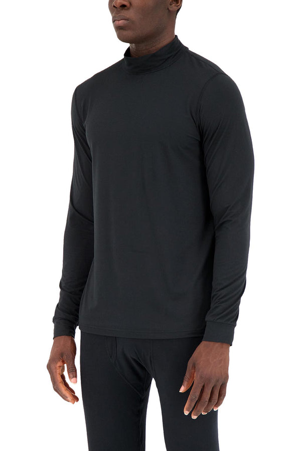heat holders Men's ULTRA LITE™ Base Layer Mock Neck Top Black