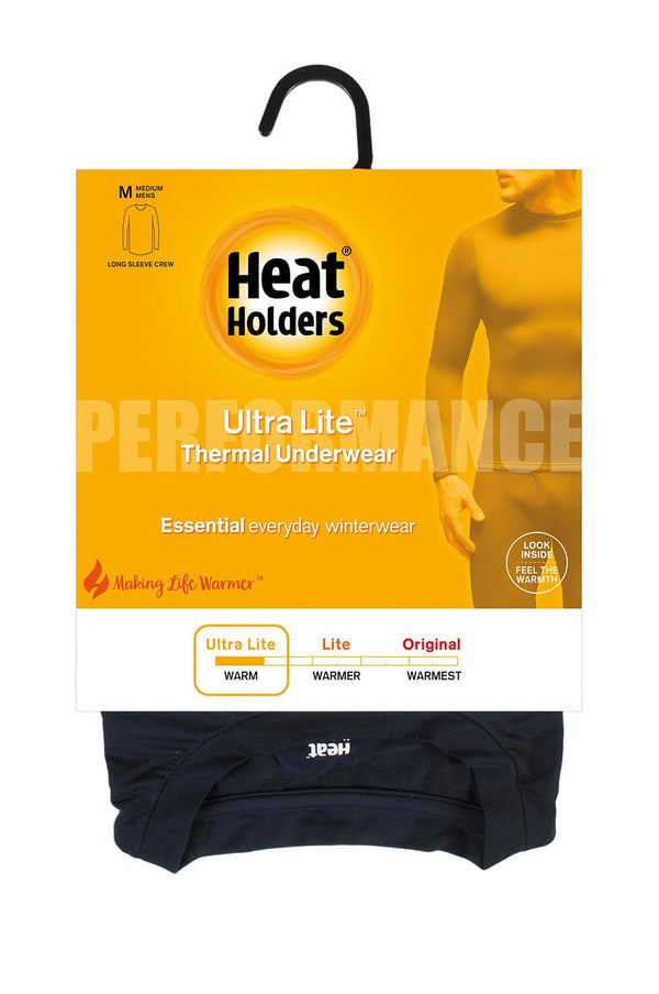 heat holders Men's ULTRA LITE™ Base Layer Top Black