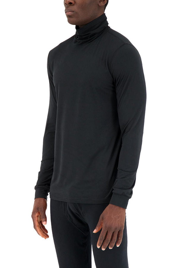 heat holders Men's ULTRA LITE™ Base Layer Turtleneck Top Black