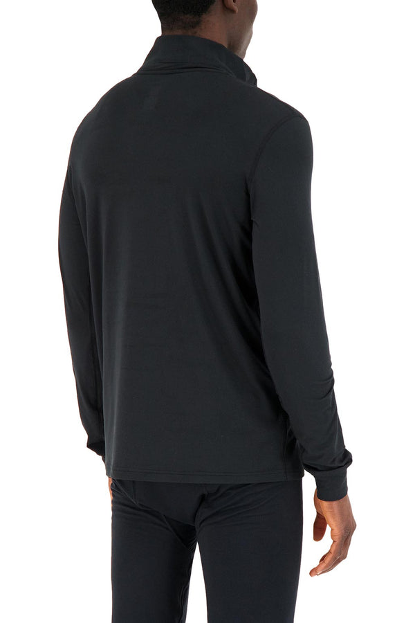 Heat Holders Men's ULTRA LITE™ Base Layer Zip Top Black
