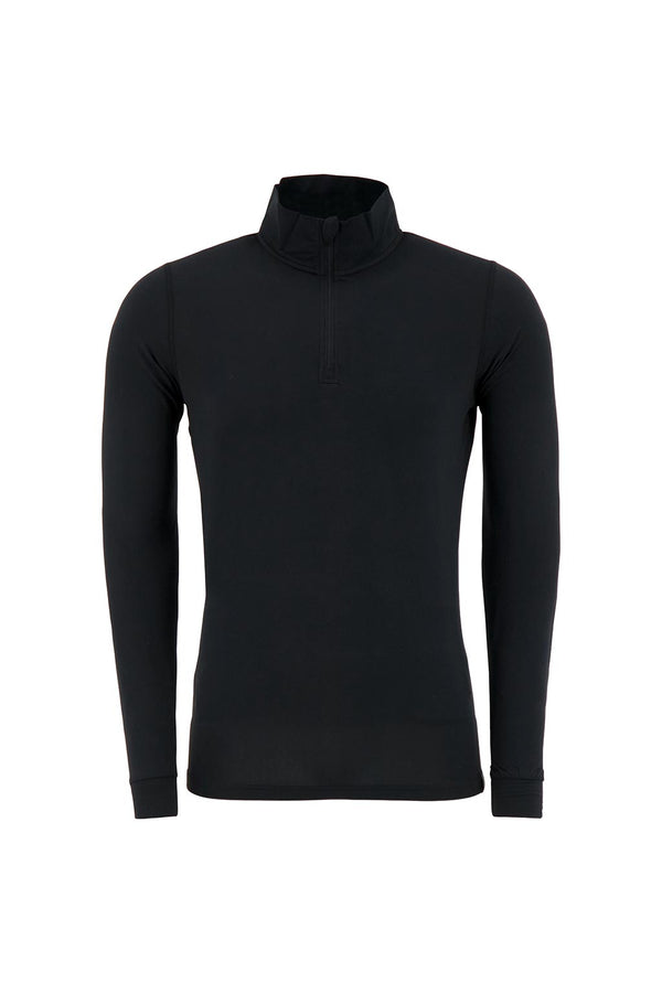 Heat Holders Men's ULTRA LITE™ Base Layer Zip Top Black