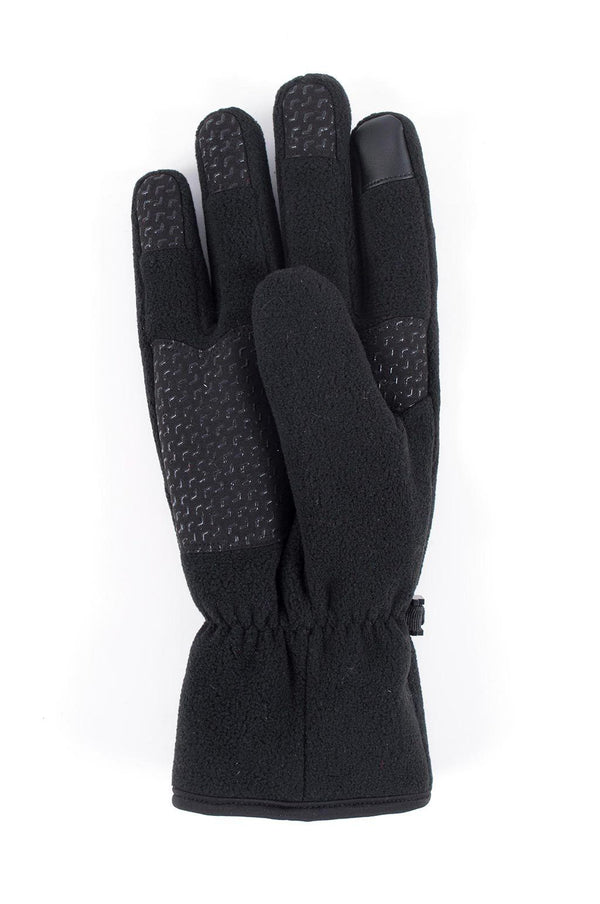 Heat Holders Men's Waterton Classic Fleece Touch Screen Gloves Black