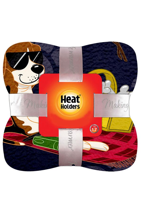 Heat Holders Nature Pup Oversized Throw/Blanket Brown