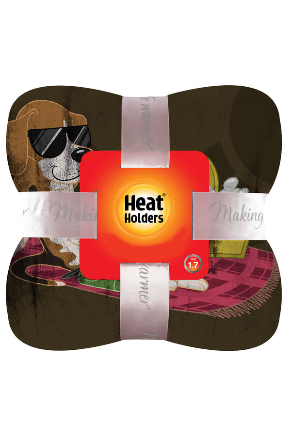 heat holders Nature Pup Oversized Throw/Blanket Brown