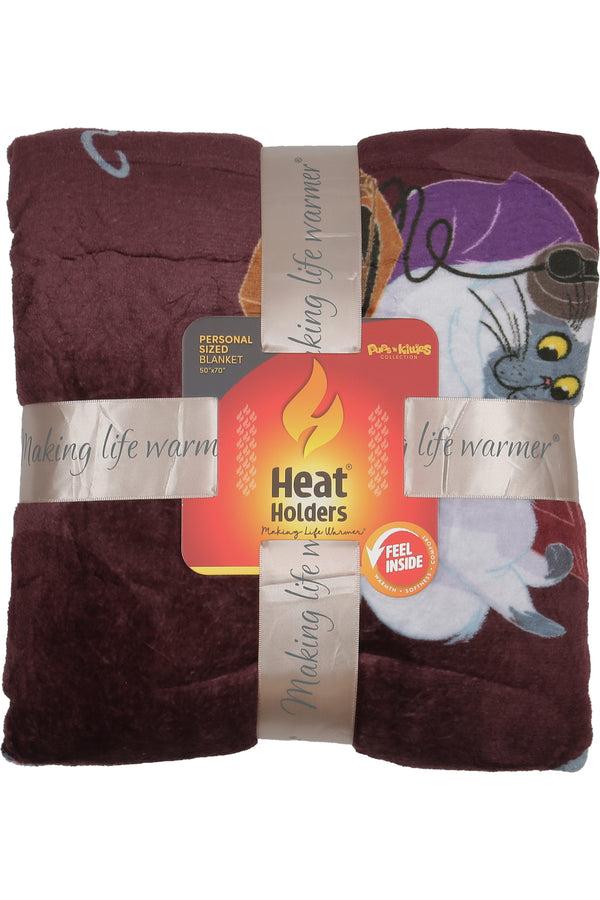 heat holders Unisex Fluffy Kitty Printed Blanket Raspberry
