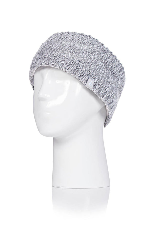 Heat Holders Women's Alta Cable Knit Headband Purple