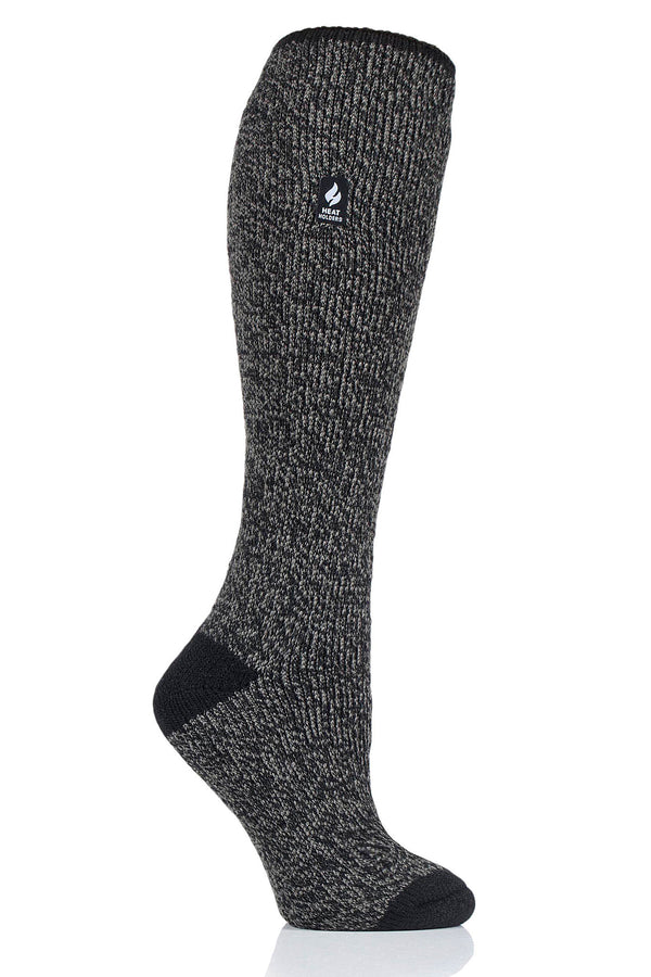 Heat Holders Women's Ashley ORIGINAL™ Twist Long Socks Black/Grey