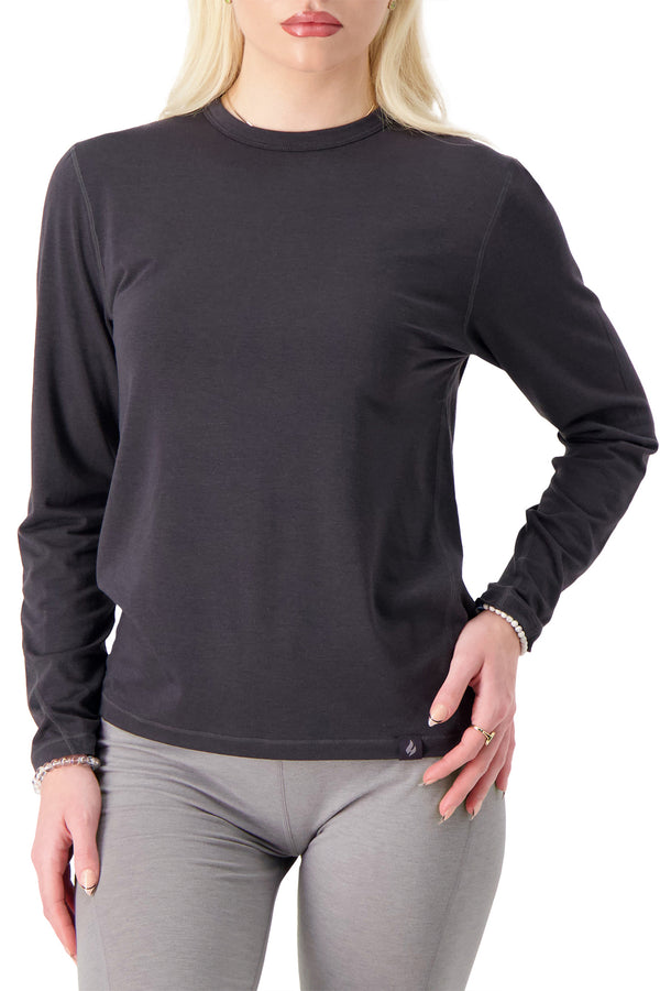 Heat Holders Women’s Ceramic Base Layer Top Charcoal