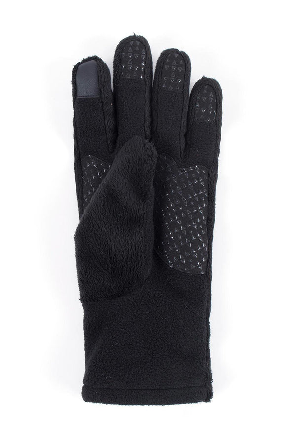 Heat Holders Women's Denali Fuzzy Touch Screen Gloves Black