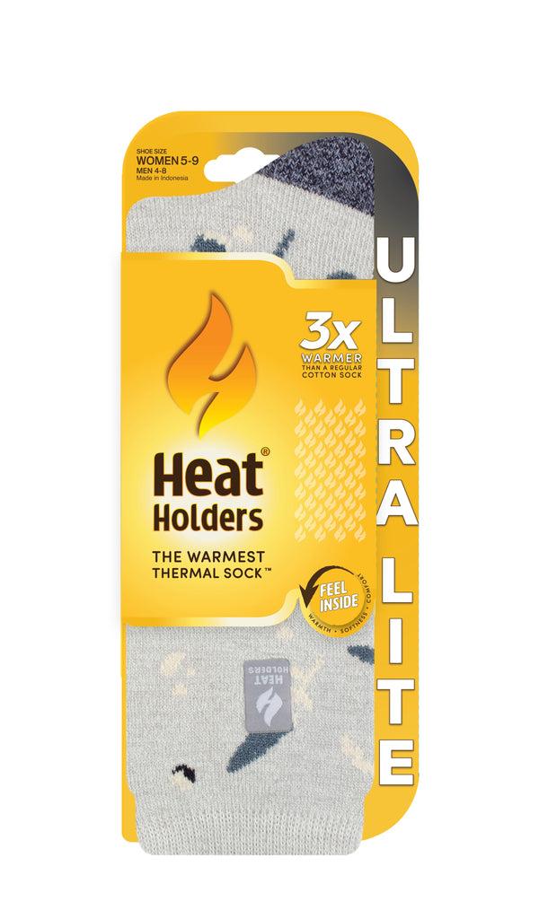 Heat Holders Women's Eloise ULTRA LITE® Crew Socks Light Grey