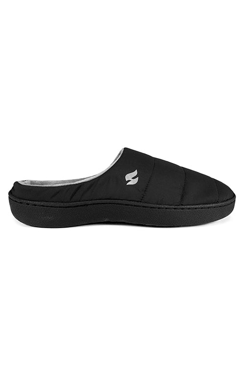 Heat Holders Women's Hannah Woven Scuff Slipper Black