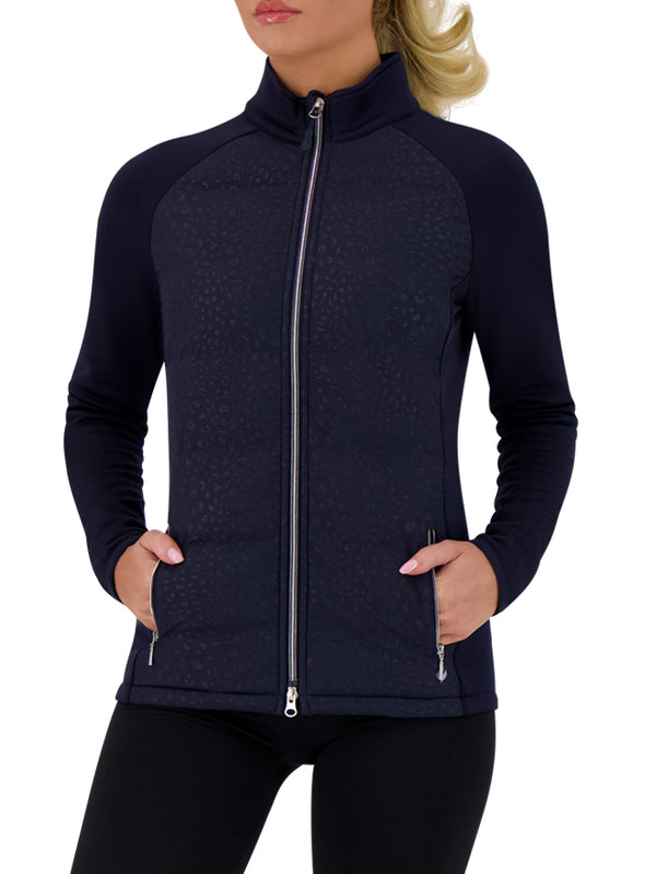 Heat Holders Women's Hensley Embossed Hybrid Jacket Navy