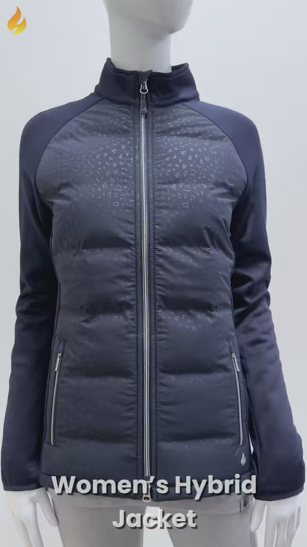 Heat Holders Women's Hensley Embossed Hybrid Jacket Navy