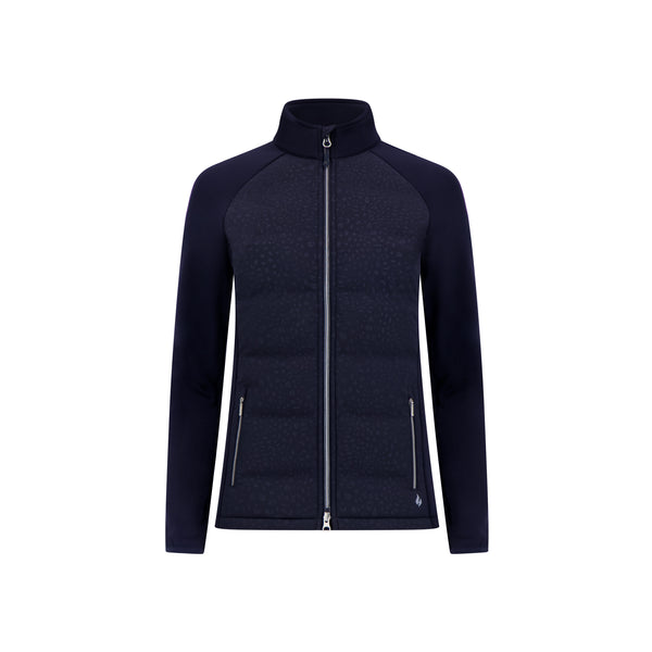 heat holders Women's Hensley Embossed Hybrid Jacket Navy
