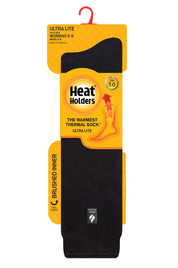 heat holders Women's Holly ULTRA LITE™ Long Solid Socks Black