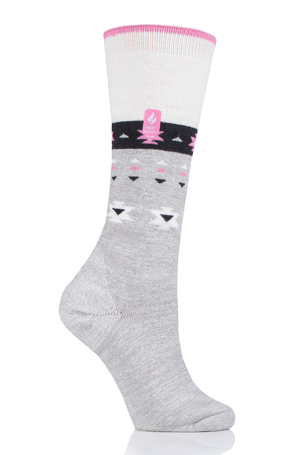 Heat Holders Women's Janica Aztec ULTRA LITE™ Snowsports Long Socks Grey