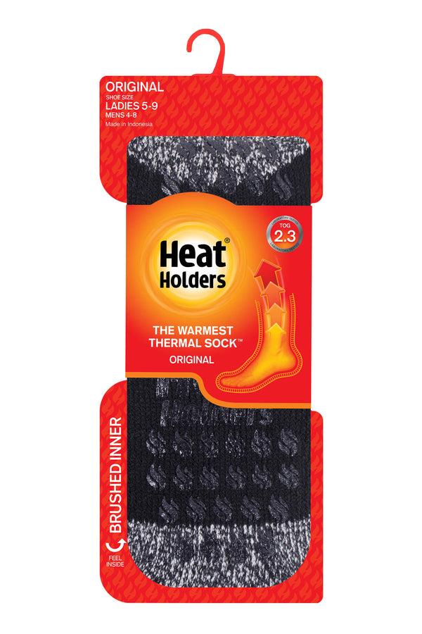 heat holders Women's Juniper Crew Slipper Socks Black
