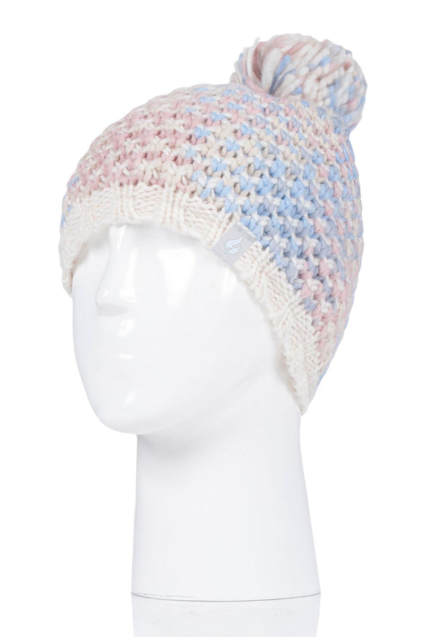 Heat Holders Women's Katelyn Textured Knit Hat Oat/Cream