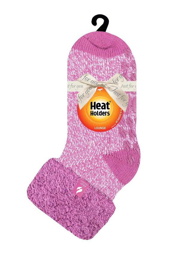 heat holders Women's Lily Twist Lounge Socks Purple