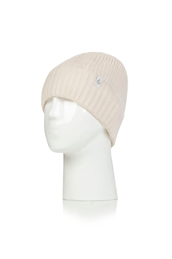 Heat Holders Women's LITE Olivia Rib Knit Roll Up Hat One Size