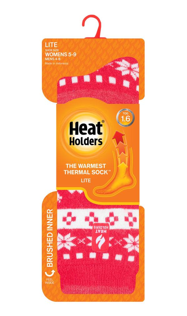 heat holders Women's LITE™ Riley Buffalo Plaid Crew Sock Black/Grey