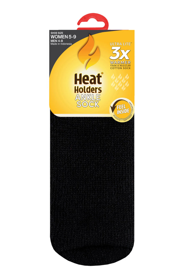Heat Holders Women's Maya ULTRA LITE® Ankle Socks Black